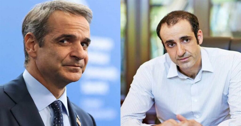 Γρηγόρης Δημητριάδης: Ο πιο στενός συνεργάτης του Κυριάκου Μητσοτάκη πρόσωπο του σκανδάλου για υποκλοπές σε μια πρώτη εμφάνιση σε τοπική της ΝΔ