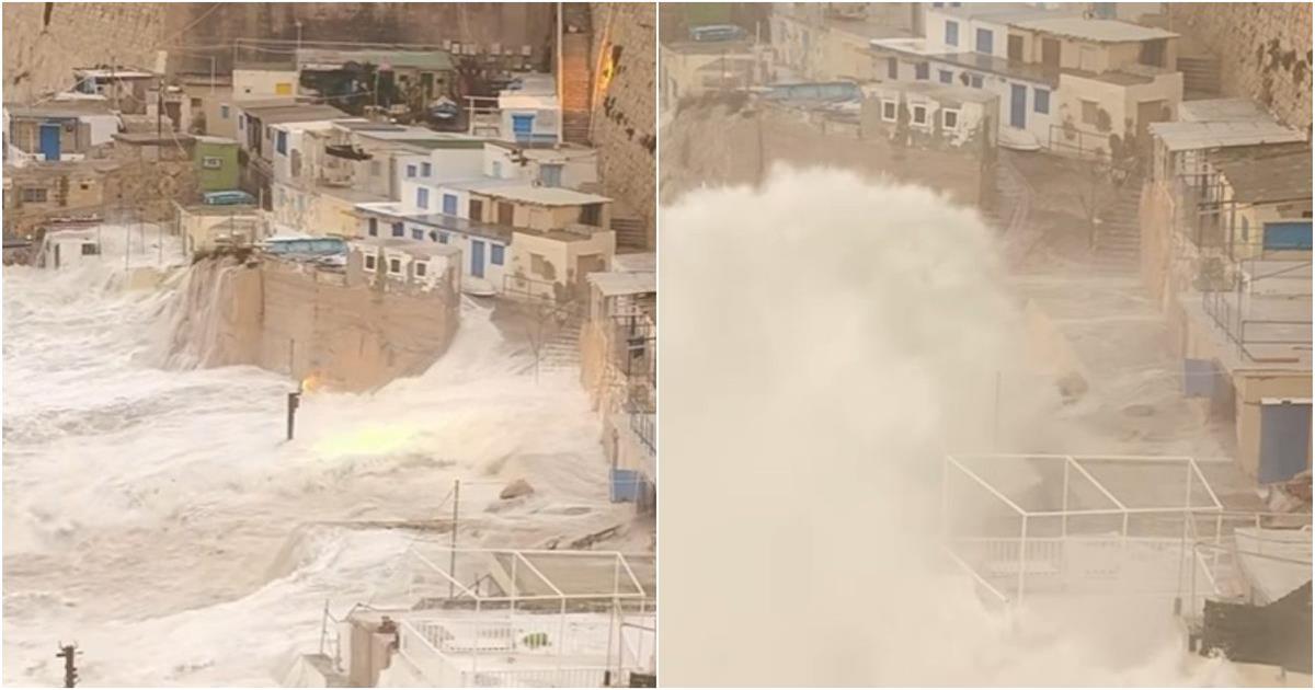 Εικόνες βιβλικής καταστροφής από τη Μάλτα: Η θάλασσα «καταπίνει» την πόλη σε μια πρωτοφανή κακοκαιρία