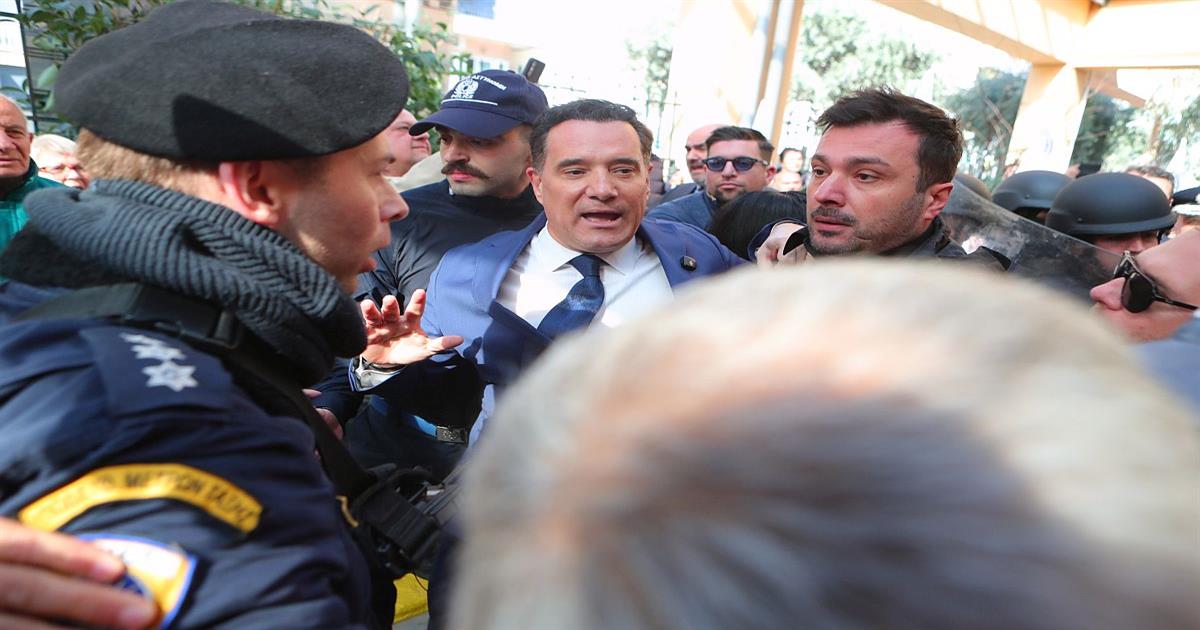 Πρώτες δηλώσεις Άδωνι Γεωργιάδη μετά τα επεισόδια