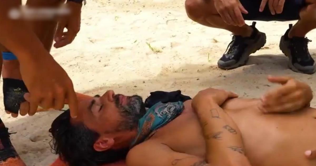 Survivor: Έχασε τις αισθήσεις του ο Χρήστος Μυλωνάς – Τον πήραν με φορείο