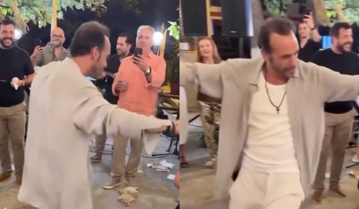 Όλοι μιλάνε για τον Πάνο Μουζουράκη - Χόρεψε λεβέντικο ζεϊμπέκικο στο γλέντι της βάφτισης του γιου του Πέτρου Κουσουλού και καταχειροκροτήθηκε