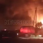 Εικόνες αποκάλυψης στη Λάρισα: Μεγάλη φωτιά σε εργοστάσιο ανακύκλωσης στο Κιλελέρ – Ήχησε το 112