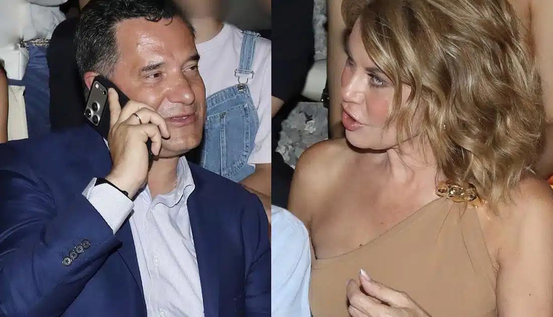 Άδωνις Γεωργιάδης μαζί με την Ευγενία Μανωλίδου και τους γιους τους σε μια σπάνια εμφάνιση στην Επίδαυρο