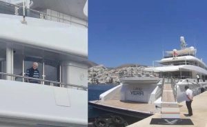 Όλη η Τήνος… έτριβε τα μάτια της με το τεράστιο γιοτ που μπήκε μέσα στο λιμάνι, μόλις είδαν τι όνομα γράφει πάνω και κατάλαβαν ποιανού Έλληνα είναι…