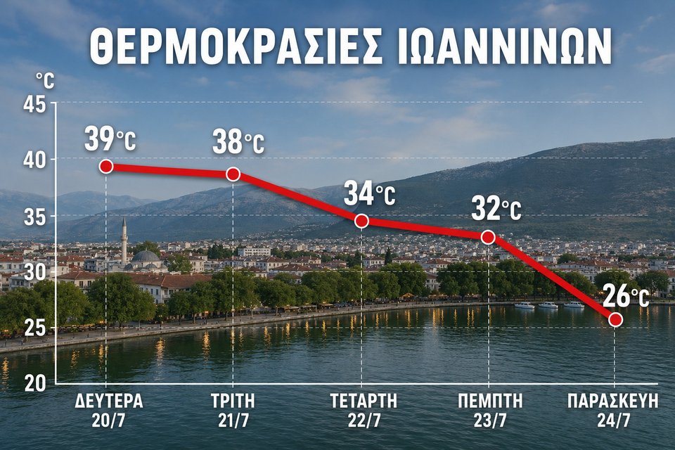 Γιάννης Καλλιάνος: Αναλυτικά γραφήματα – Πώς θα κινηθεί ο καύσωνας σε 10 μεγάλες ελληνικές πόλεις