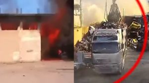 Σκληρό βίντεο από τον Ασπρόπυργο: Η στιγμή που φέυγει εργάτης