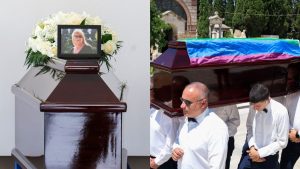 Πάολα Ρεβενιώτη: Τυλιγμένο με τη σημαία του ουράνιου τόξου το φέρετρό της στο τελευταίο «αντίο» – Σπαρακτικές φωτογραφίες