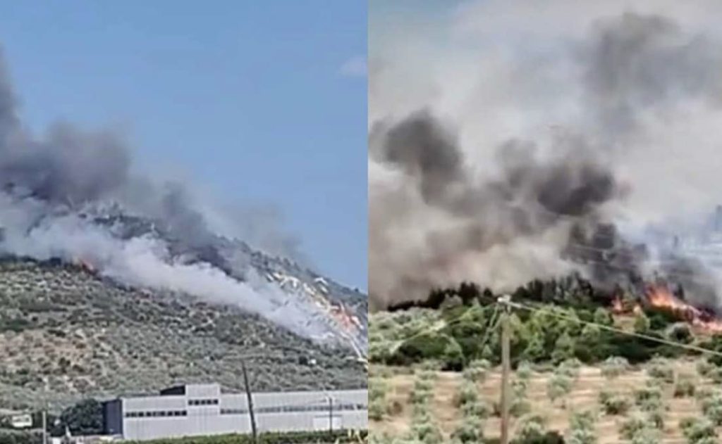 Φωτιά στο Σπαθοβούνι Κορινθίας – Ήχησε το 112 γα ετοιμότητα