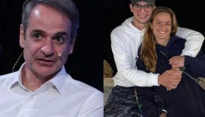 Ο Μητσοτάκης στο Wimbledon για τον αγώνα της Μαρίας Σάκκαρη με την Τζασμίν Παολίνι