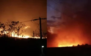 ΜΕΓΑΛΗ ΦΩΤΙΑ ΤΩΡΑ ΣΤΗ ΧΩΡΑ ΜΑΣ ΜΕΣΑ ΣΤΗ ΝΥΧΤΑ – ΑΝΑΦΟΡΕΣ ΟΤΙ ΚΑΙΓΟΝΤΑΙ ΕΡΓΟΣΤΑΣΙΑ ΚΑΙ ΒΙΟΤΕΧΝΙΕΣ – ΣΥΝΑΓΕΡΜΟΣ ΣΤΗΝ ΠΥΡΟΣΒΕΣΤΙΚΗ