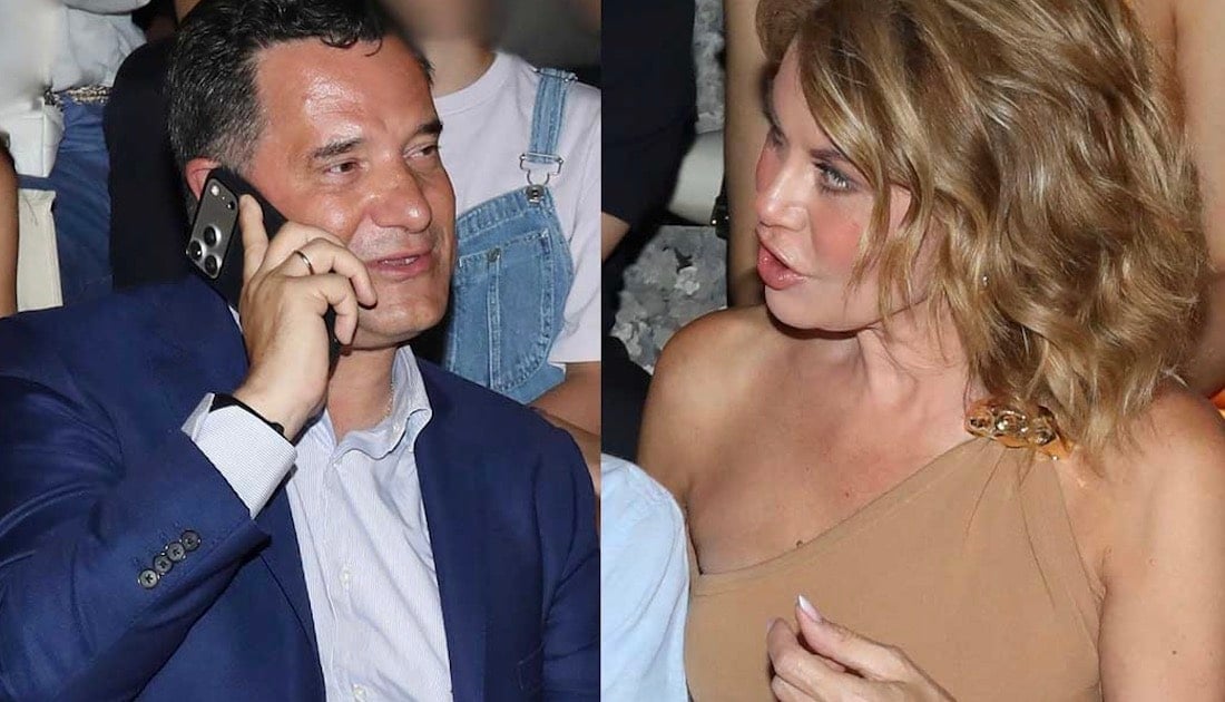 Άδωνις Γεωργιάδης μαζί με την Ευγενία Μανωλίδου και τους γιους τους σε μια σπάνια εμφάνιση στην Επίδαυρο