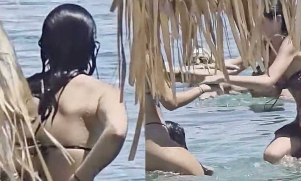 Χαμός σε παραλία της Μυκόνου: Καλλονές έπαιξαν «κοκορομαχίες» με μικροσκοπικά μαγιό και «έριξαν» το ίντερνετ – Το βίντεο