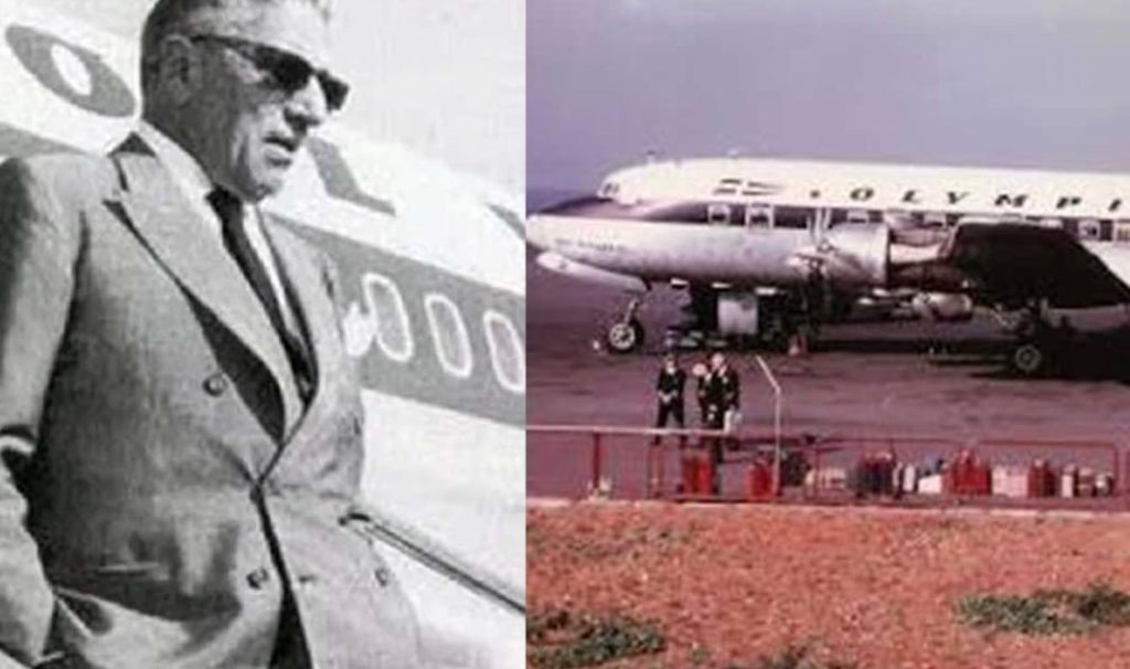 Ιστορική φωτογραφία από το γεύμα που απολάμβαναν οι επιβάτες τη χρυσή εποχή της Ολυμπιακής Αεροπορίας