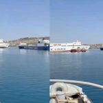 Σοκ στην Κρήτη: Η στιγμή της σύγκρουσης των δύο πλοίων στο λιμάνι της Σούδας – Βίντεο κατέγραψε το ατύχημα