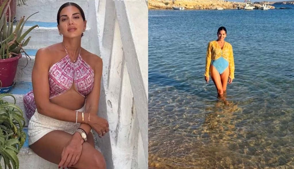 Σταματίνα Τσιμτσιλή: Δείπνο στο ηλιοβασίλεμα της Πάρου με τη μητέρα της και τον 8χρονο γιο της