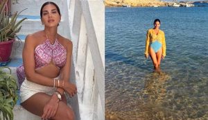 Σταματίνα Τσιμτσιλή: Δείπνο στο ηλιοβασίλεμα της Πάρου με τη μητέρα της και τον 8χρονο γιο της
