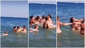 Άγριο ξύλο σε παραλία: Μαλλιοτράβηγμα και μπουνιές μέσα στη θάλασσα μπροστά στα μάτια έντρομου παιδιού!