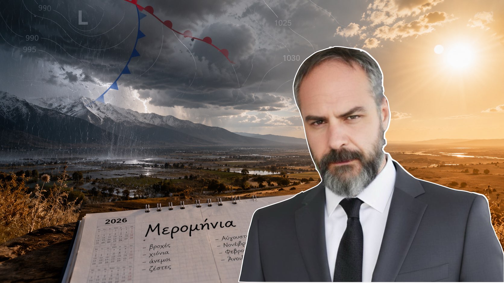Πρόγνωση Χατζηγρίβα: Τι δείχνουν τα Μερομήνια – «Αναρχικός» ο χειμώνας, έρχονται χιόνια κοντά στα Χριστούγεννα και δύο μεγάλοι καύσωνες