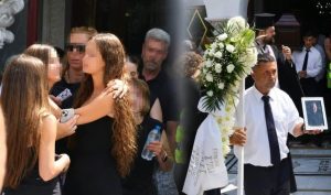Κηδεία Κόκοτα: Με αναφιλητά η κόρη του Ριάνα – Σε ποιανού την αγκαλιά έπεσε μόλις βγήκε από την εκκλησία;