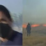 Πάγωσε η δημοσιογράφος on air: «Νίκο, φύγε τώρα!» – Οι καύτρες χτυπούσαν τον εικονολήπτη σε ζωντανή σύνδεση
