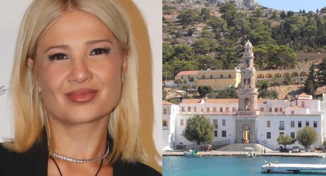 Φαίη Σκορδά: Eπίσκεψη στο μοναστήρι του Πανορμίτη