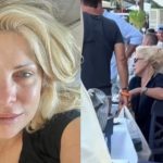 «Μποτιλιάρισμα» στην Κεφαλονιά για την… Μενεγάκη: Εμφανίστηκε ντυμένη έτσι, με τα μαλλιά πιασμένα πάνω και άβαφη, για να φάει στο Φισκάρδο και προκάλεσε… χαμό