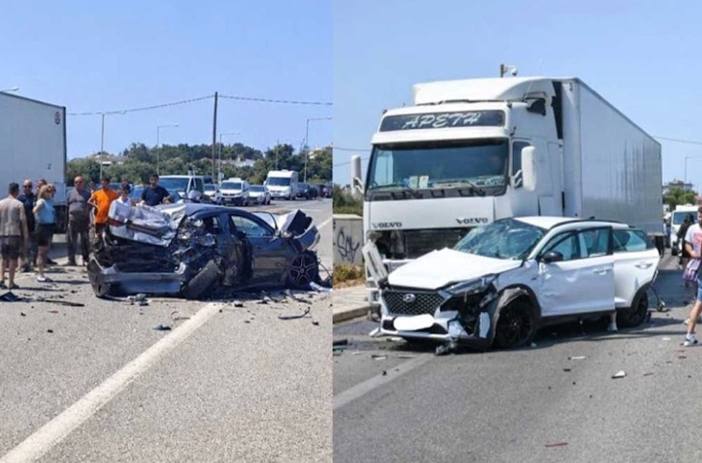 Σοβαρό τροχαίο στην Πρέβεζα: Φορτηγό συγκρούστηκε με τρία ΙΧ – Οκτώ τραυματίες, μεταξύ των οποίων και παιδιά