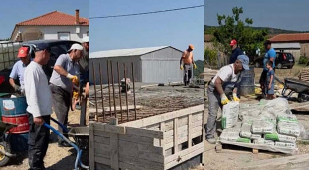 Σουφλί: Ένα ολόκληρο χωριό χτίζει εθελοντικά σπίτι για νέο ζευγάρι