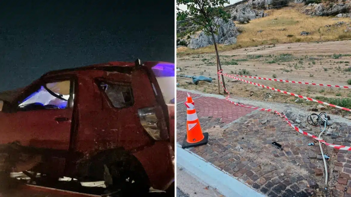 Άνω Λιόσια: Νεκρή 17χρονη σε τροχαίο, το ΙΧ που επέβαινε «καβάλησε» το πεζοδρόμιο και έπεσε σε κολώνα