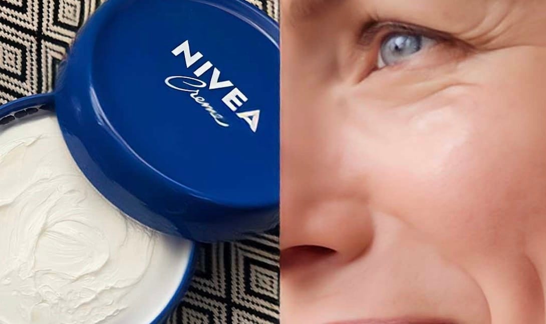 Το κόλπο φαρμακοποιού με Nivea για την περιοχή των ματιών - Πριν από το concealer