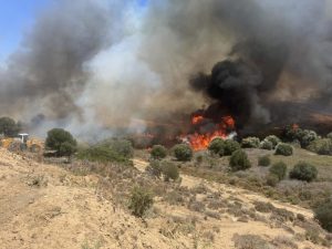ΣΥΝΑΓΕΡΜΟΣ- ΜΕΓΑΛΗ ΦΩΤΙΑ ΣΕ ΠΑΝΕΜΟΡΦΟ ΕΛΛΗΝΙΚΟ ΝΗΣΙ ΤΩΡΑ- ΚΑΙΝΕ ΤΑ ΠΑΝΤΑ ΟΙ ΦΛΟΓΕΣ- ΣΕ ΕΤΟΙΜΟΤΗΤΑ ΟΙ ΚΑΤΟΙΚΟΙ