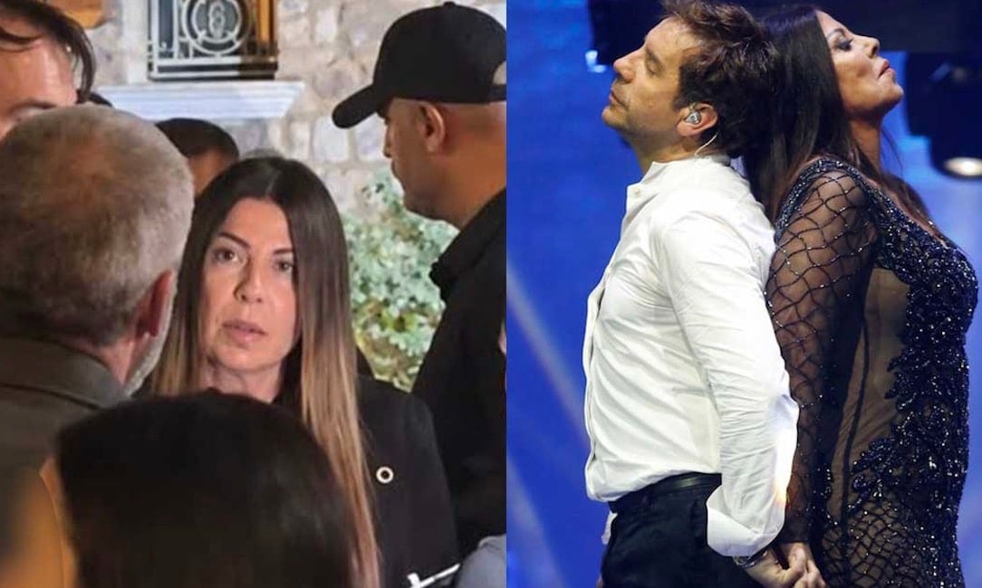 Συντετριμμένη η Άντζελα Δημητρίου στη λαϊκή αγρυπνία για τον Γιώργο Μαζωνάκη -  Μαζί της ήταν και η κόρη της 