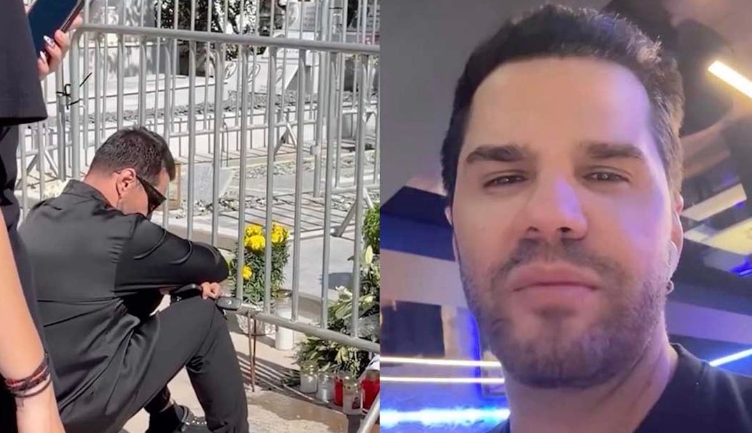 «Λύγισε» ο Τσαλίκης στο μνήμα του Γιώργου Μαζωνάκη - Με σκυμμένο το κεφάλι και καθιστός με λουλούδια στα χέρια - Η αποστομωτική απάντηση του στα αρνητικά σχόλια 