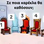 Ψυχολογικό τεστ: Σε ποια καρέκλα θα καθόσουν;