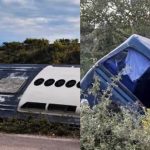 Εκτροπή λεωφορείου του Πολεμικού Ναυτικού σε παράδρομο της Ιόνιας Οδού